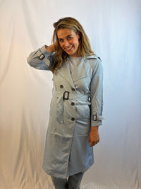 Luxury trenchcoat - Blauw