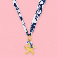 Delfsblauw Ketting