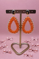 Oorbellen orange drop - Orange