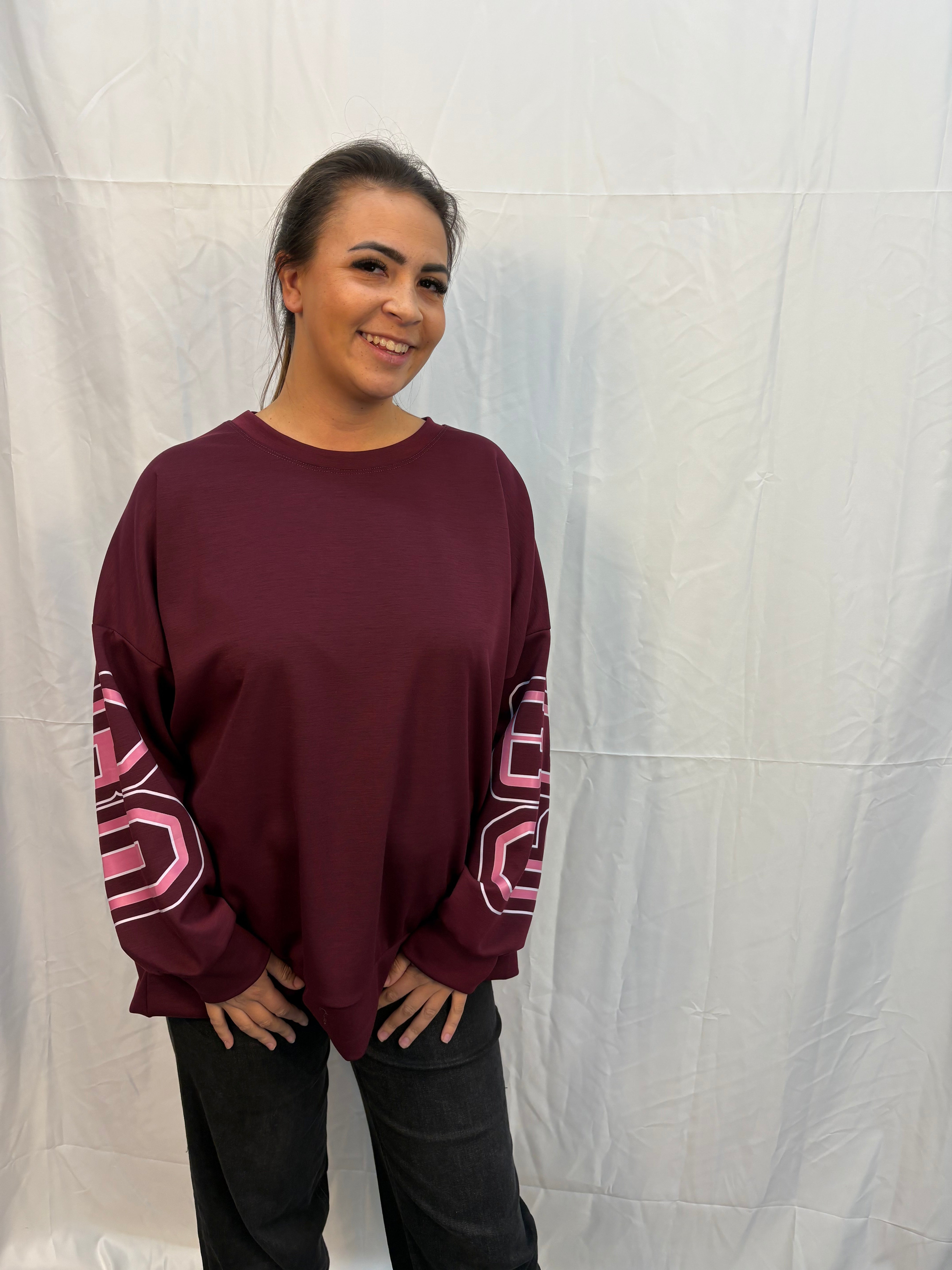 Mandy trui - Bordeaux rood