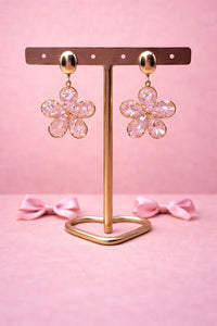 Oorbellen bloom baby - Roze