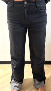 Demi Dad fit broek - Zwart