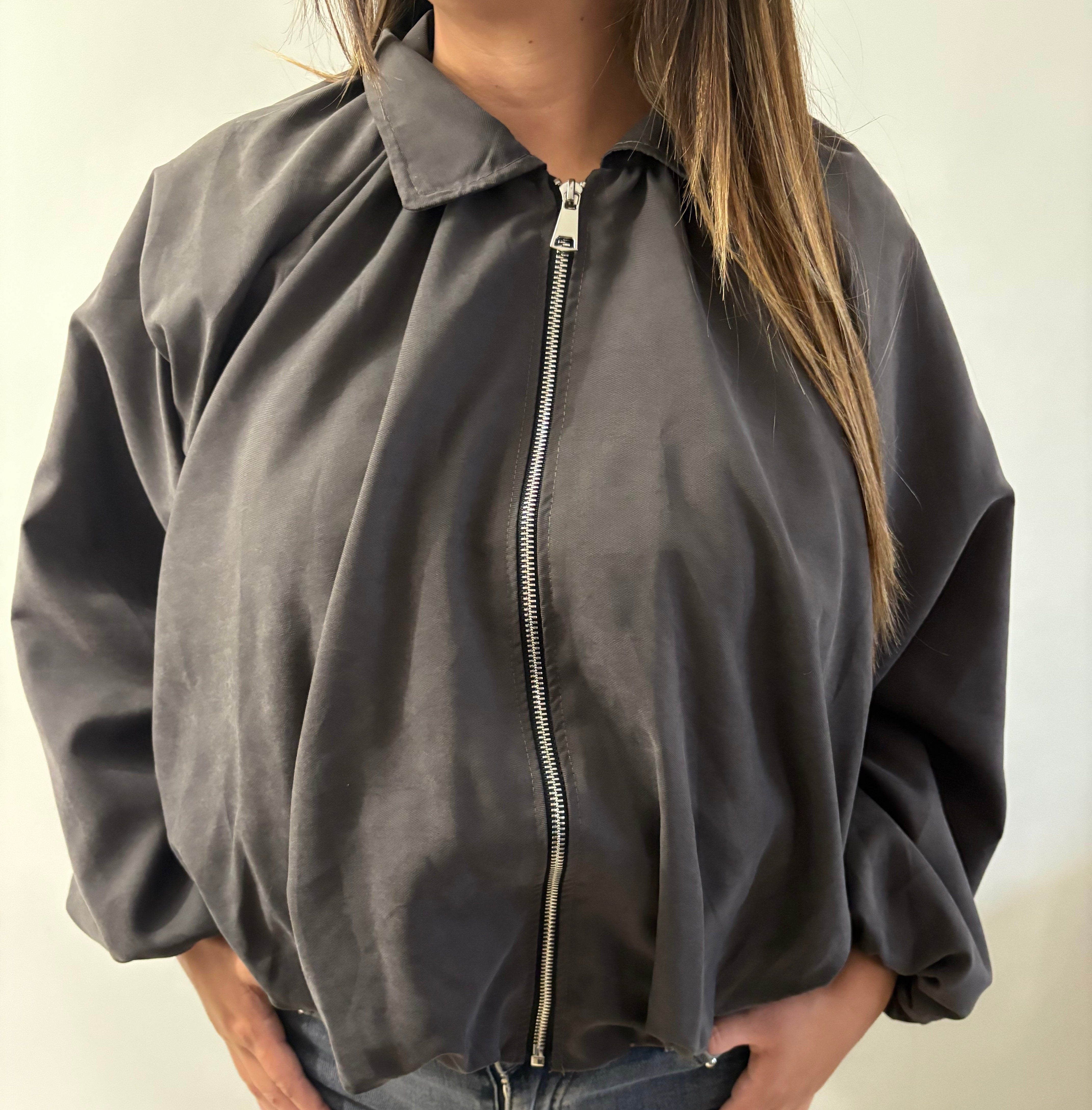 Cathy ballon jacket - Grijs