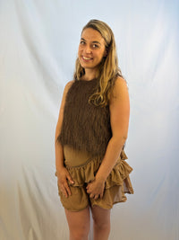 Ruffle top - Bruin