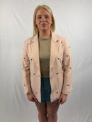 Hearts blazer - Roze