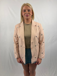 Hearts blazer - Roze