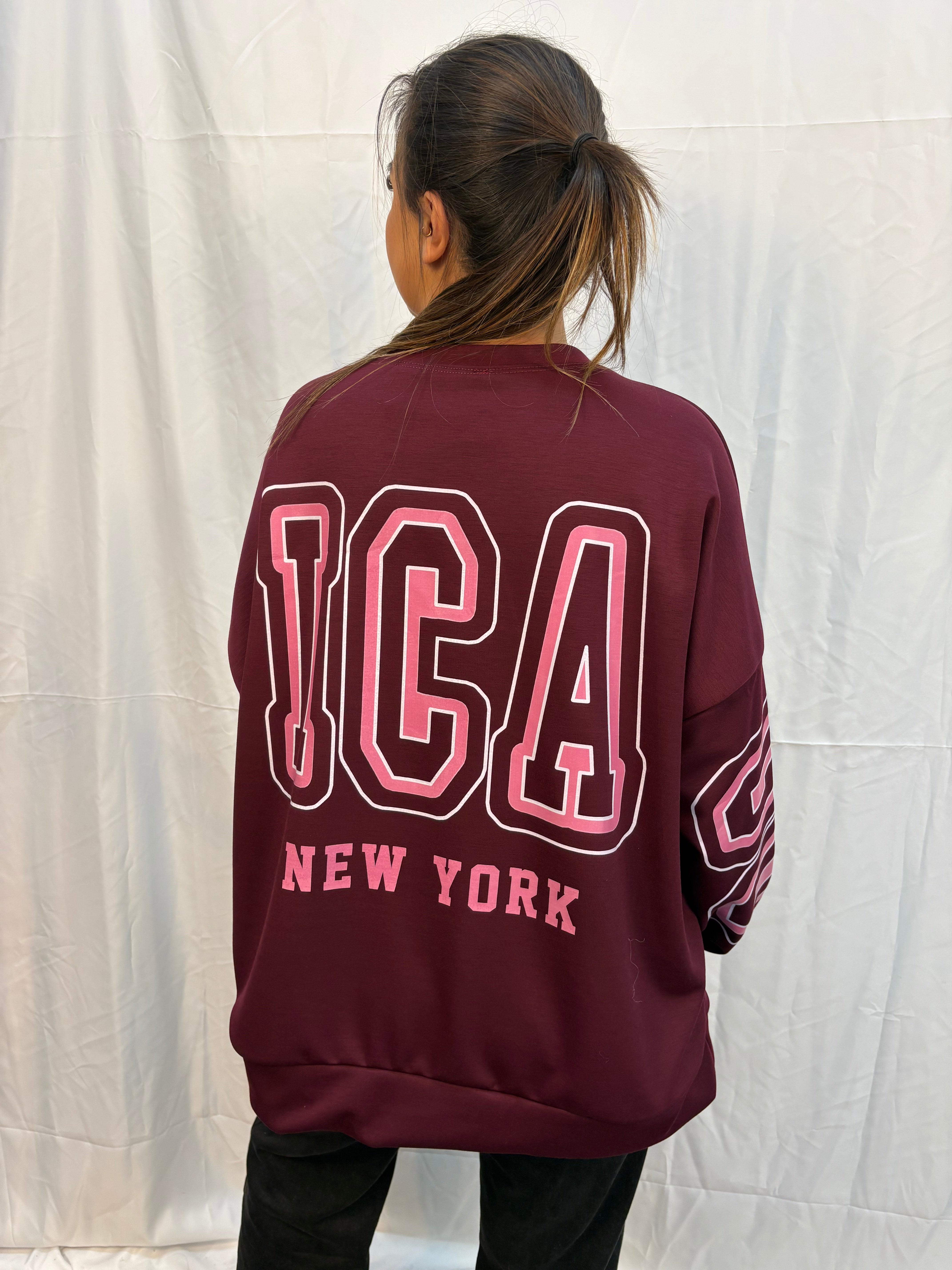 Mandy trui - Bordeaux rood