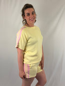 Blush stripe set - Geel