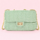 Tweed Glam Schoulderbag- Groen