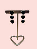 Triple heart - Zwart