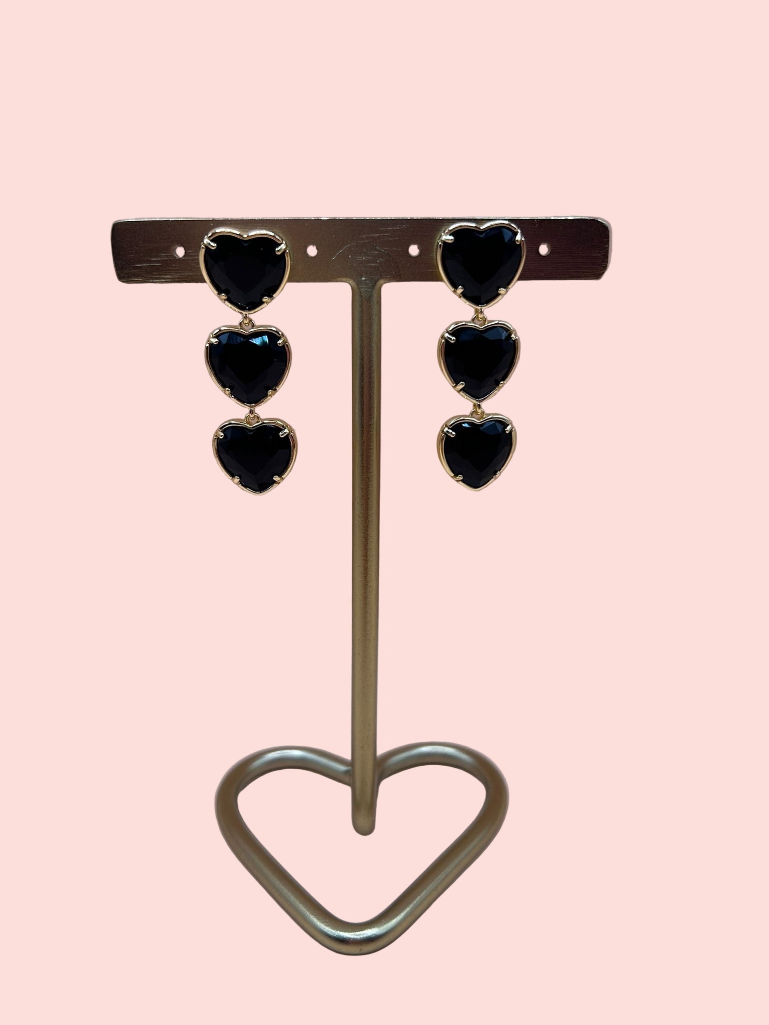 Triple heart - Zwart