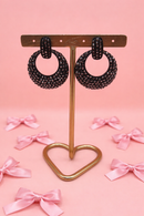 Oorbellen midnight sparkle - Zwart