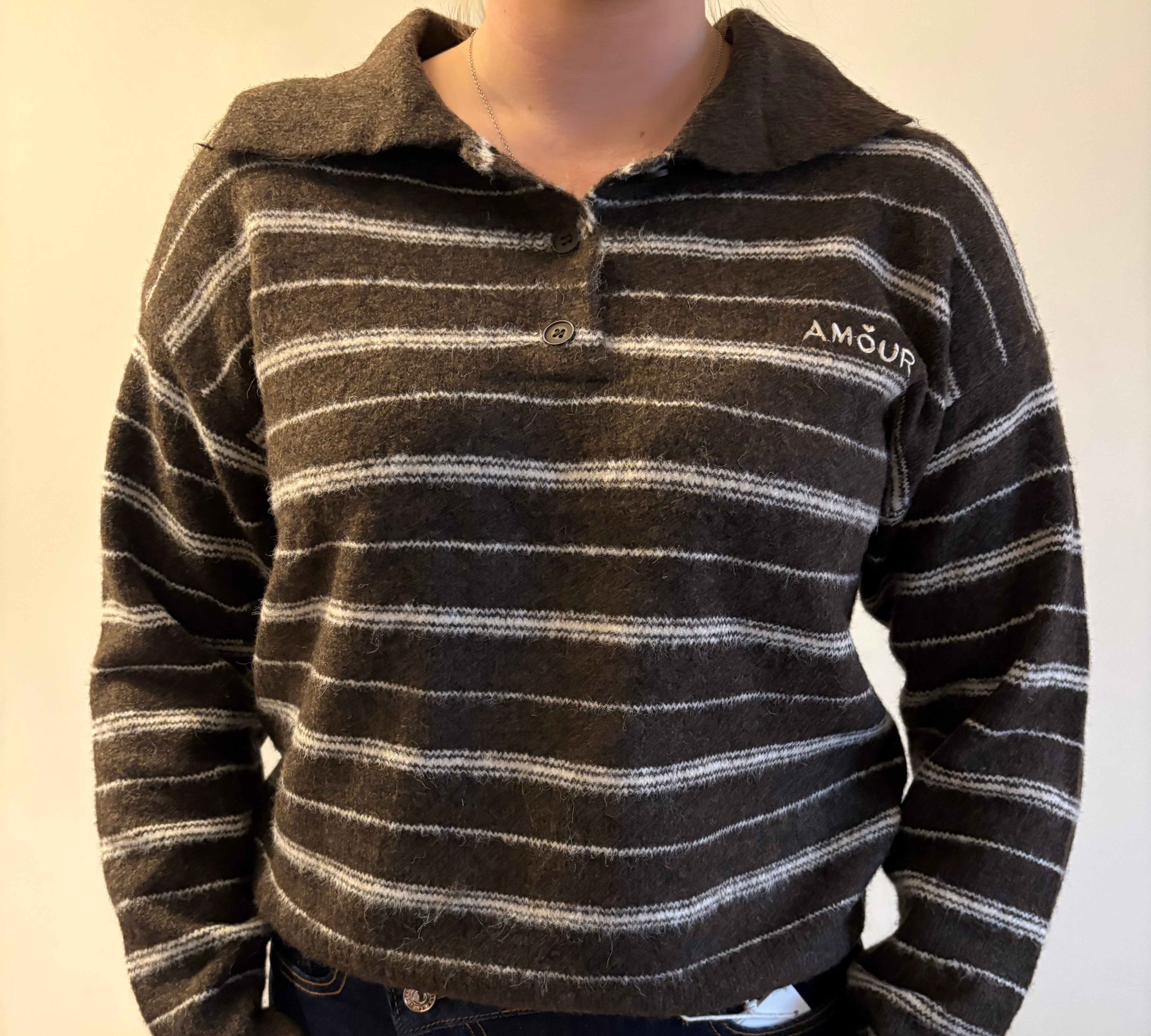 Danique trui - Bruin