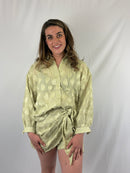 Made of hearts blouse - Groen