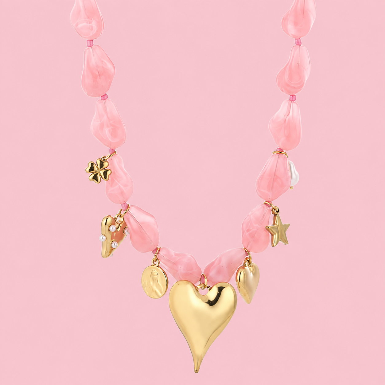Rosé Pearl Ketting