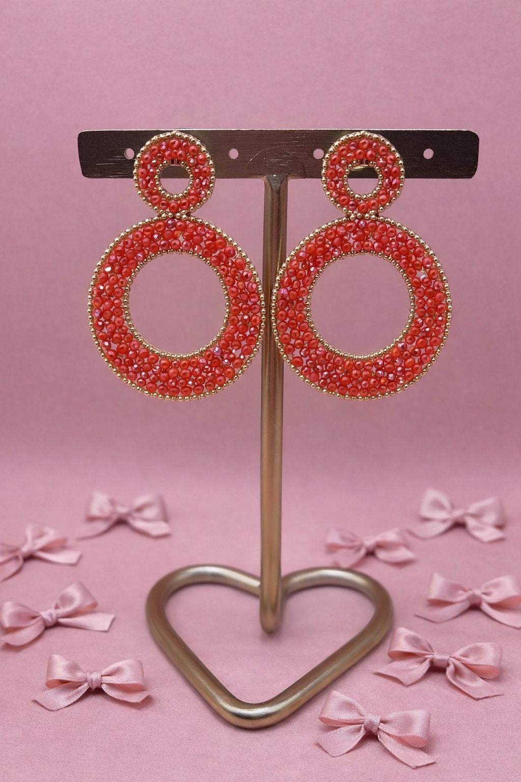 Oorbellen twinkle loops - Orange