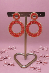 Oorbellen twinkle loops - Orange