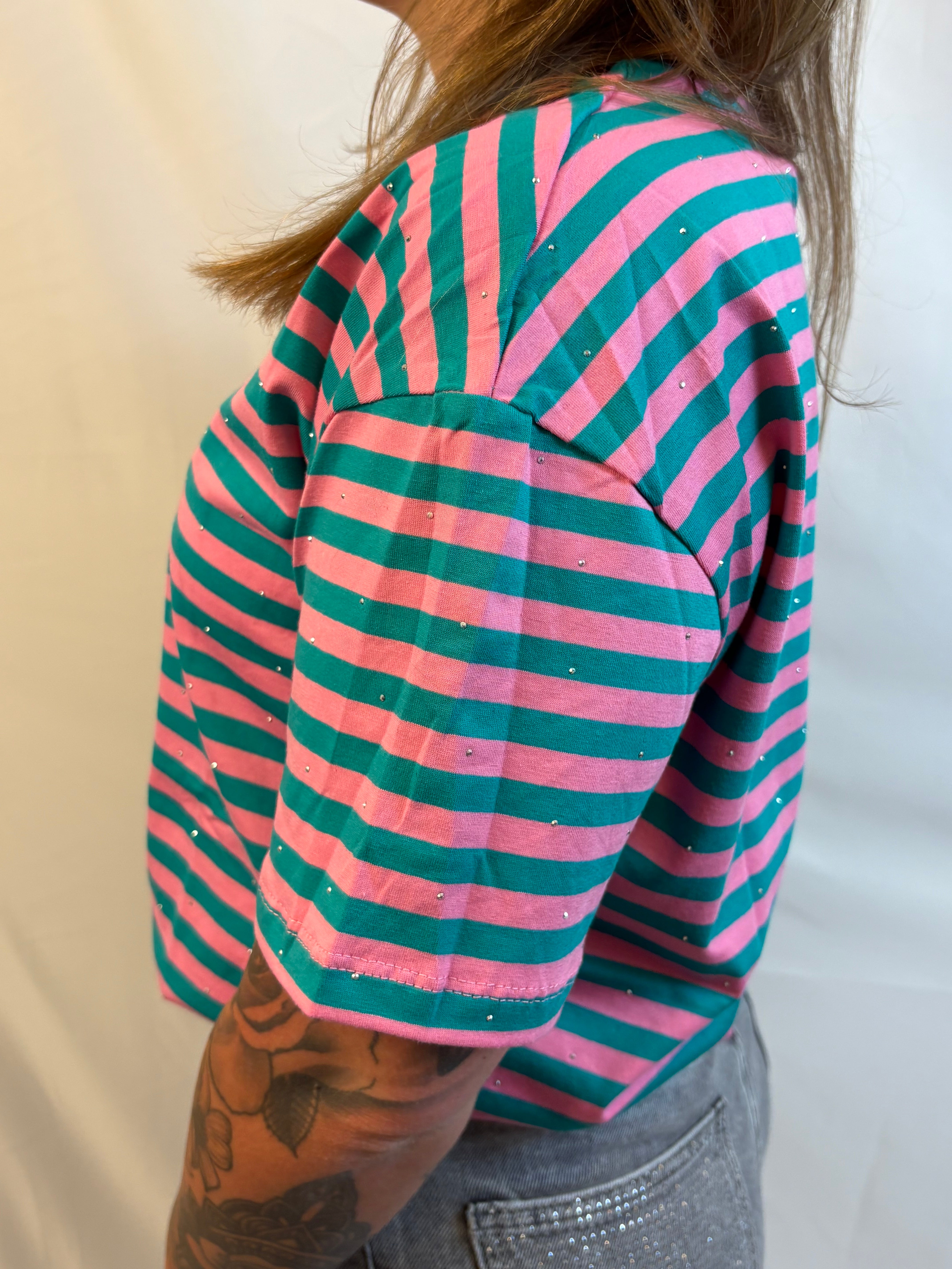 Diamond stripe love - T-shirt