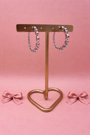 Oorbellen sweetheart circles - Zilver