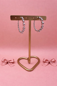 Oorbellen sweetheart circles - Zilver