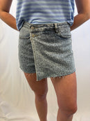I love panter skort - Blauw