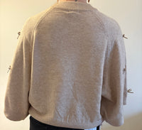 Bibi Trui strikjes - Beige