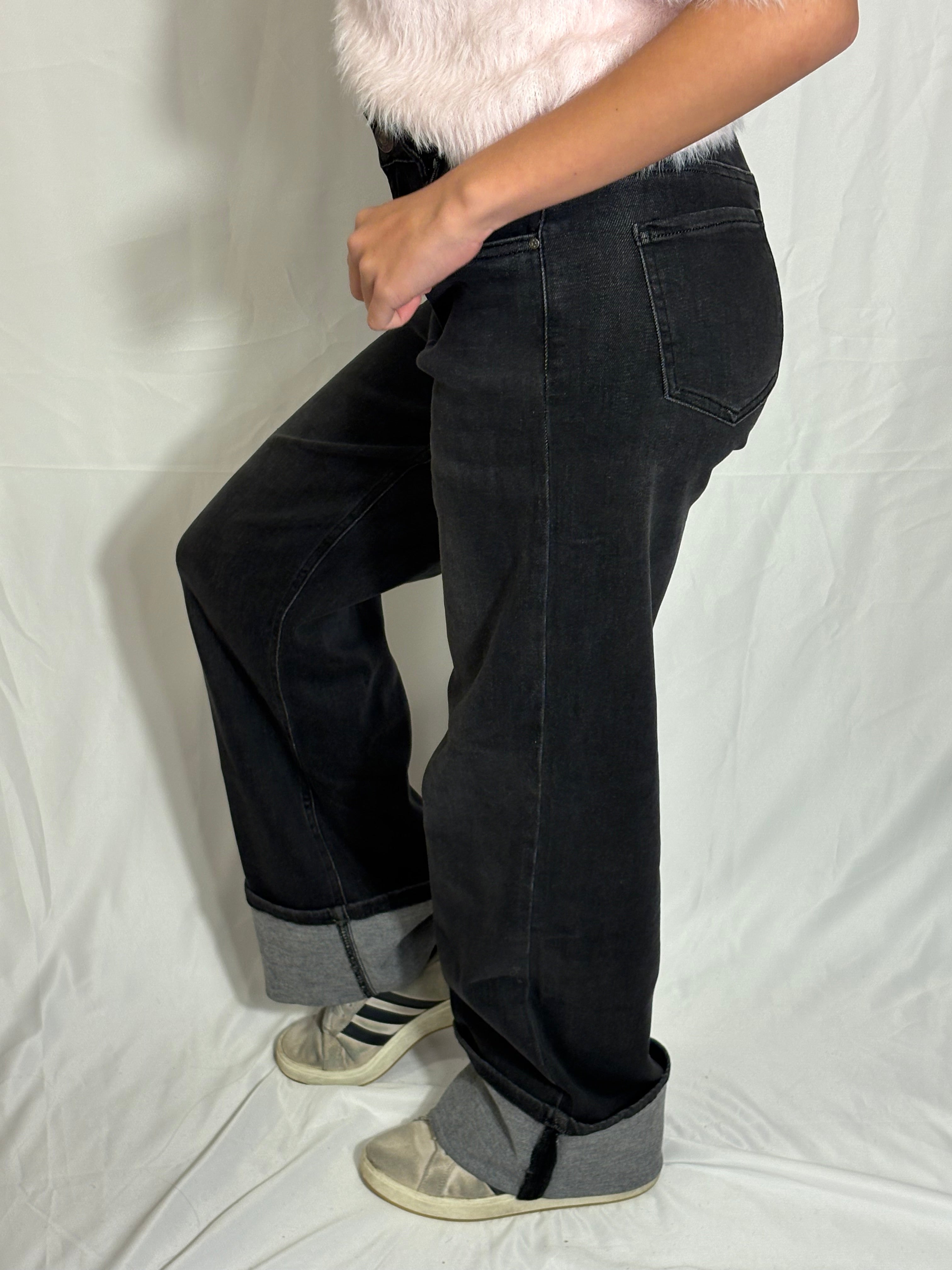 Demi Dad fit broek - Zwart