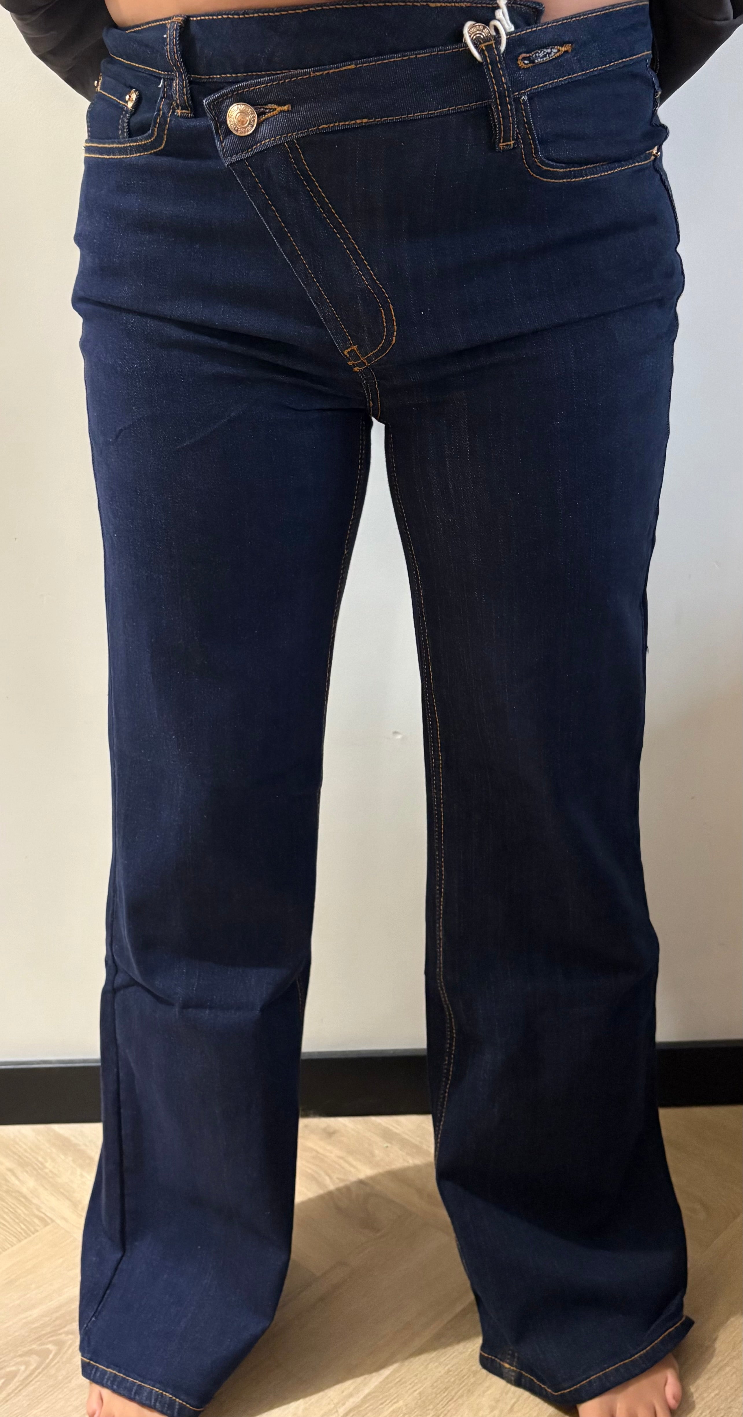 Melanie Wild leg broek - Donkerblauw