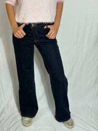 Melanie Wild leg broek - Donkerblauw