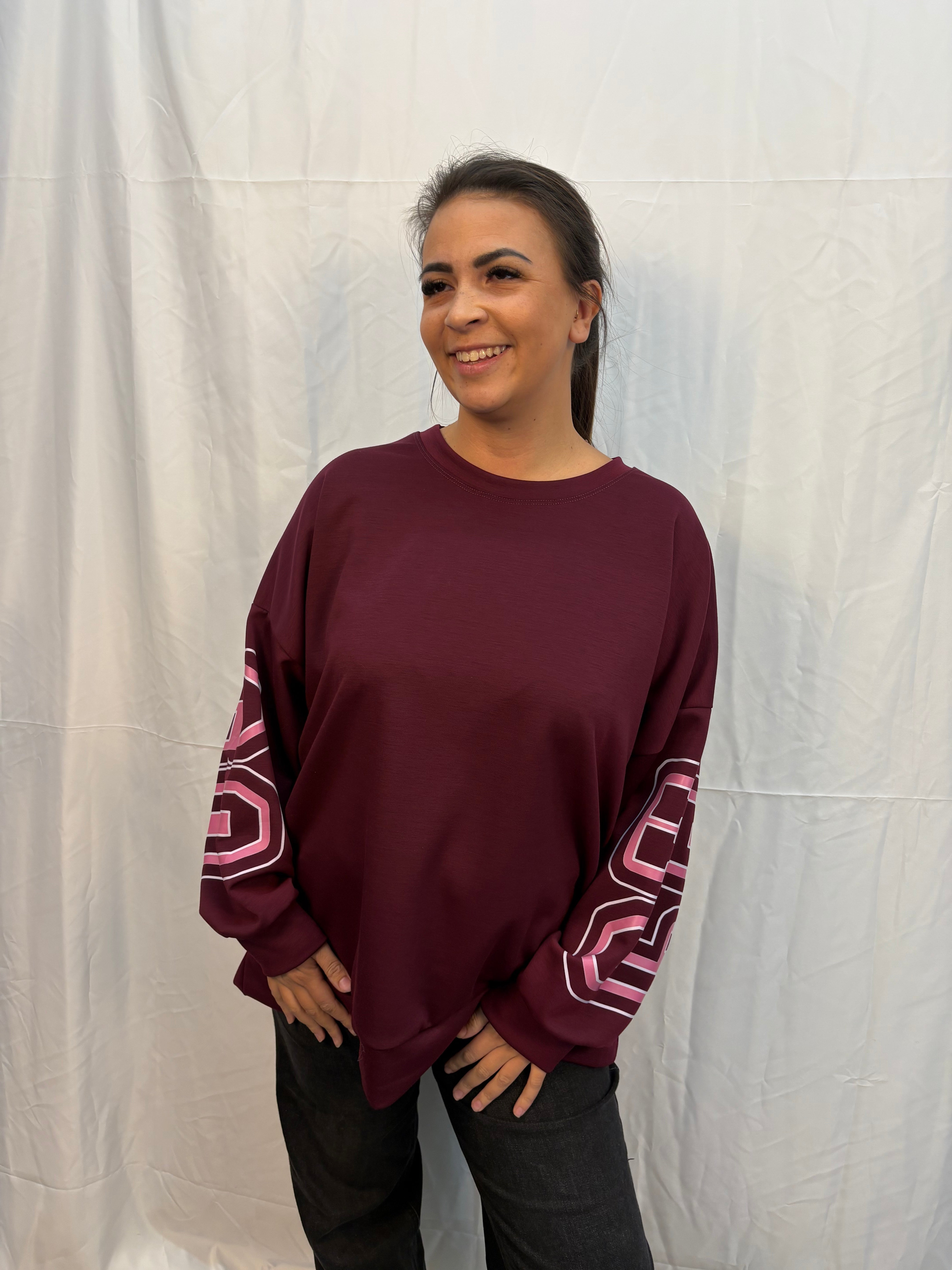 Mandy trui - Bordeaux rood