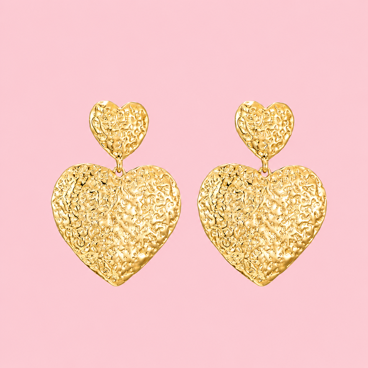 Golden Heart - Oorbel