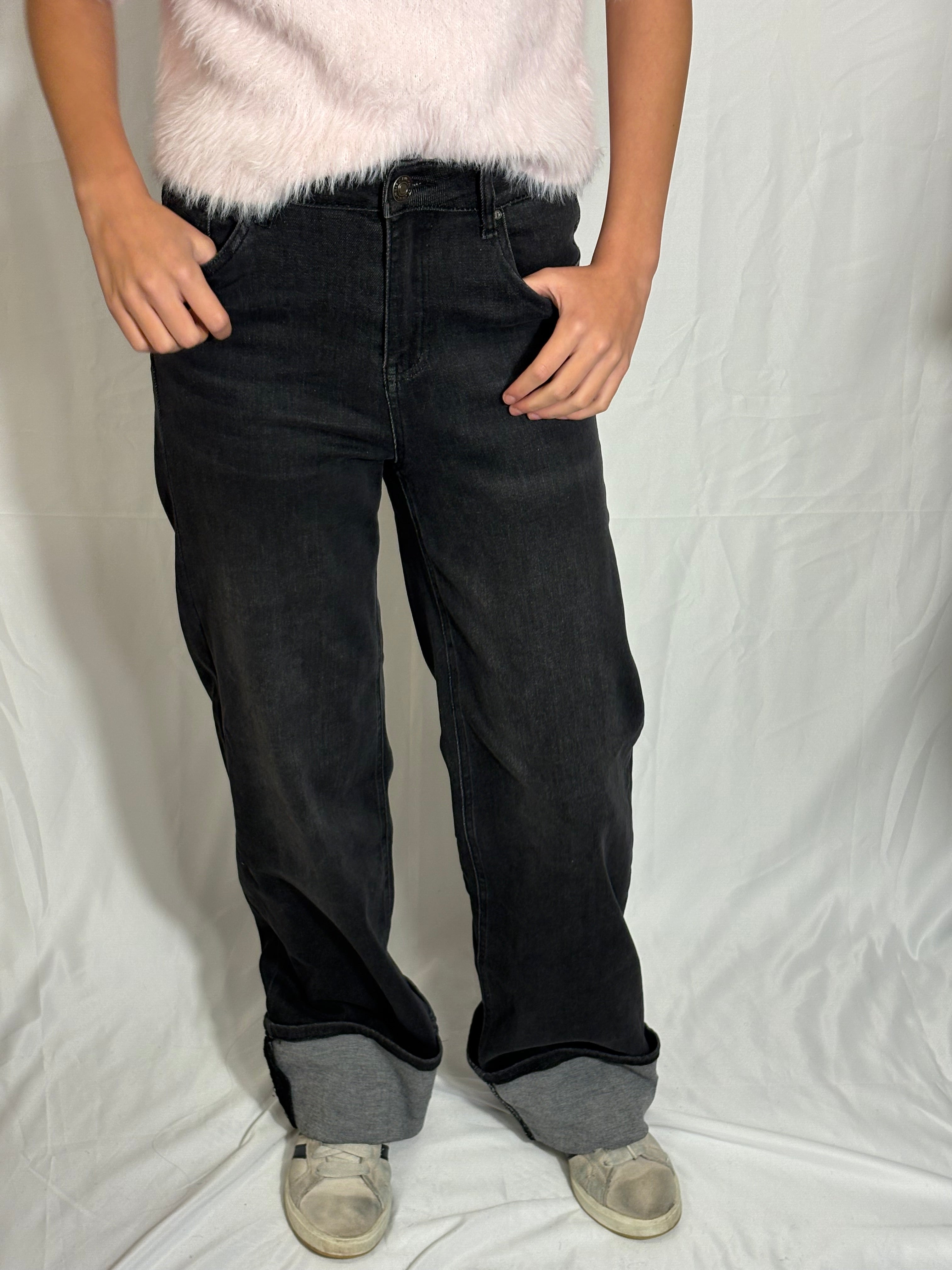 Demi Dad fit broek - Zwart