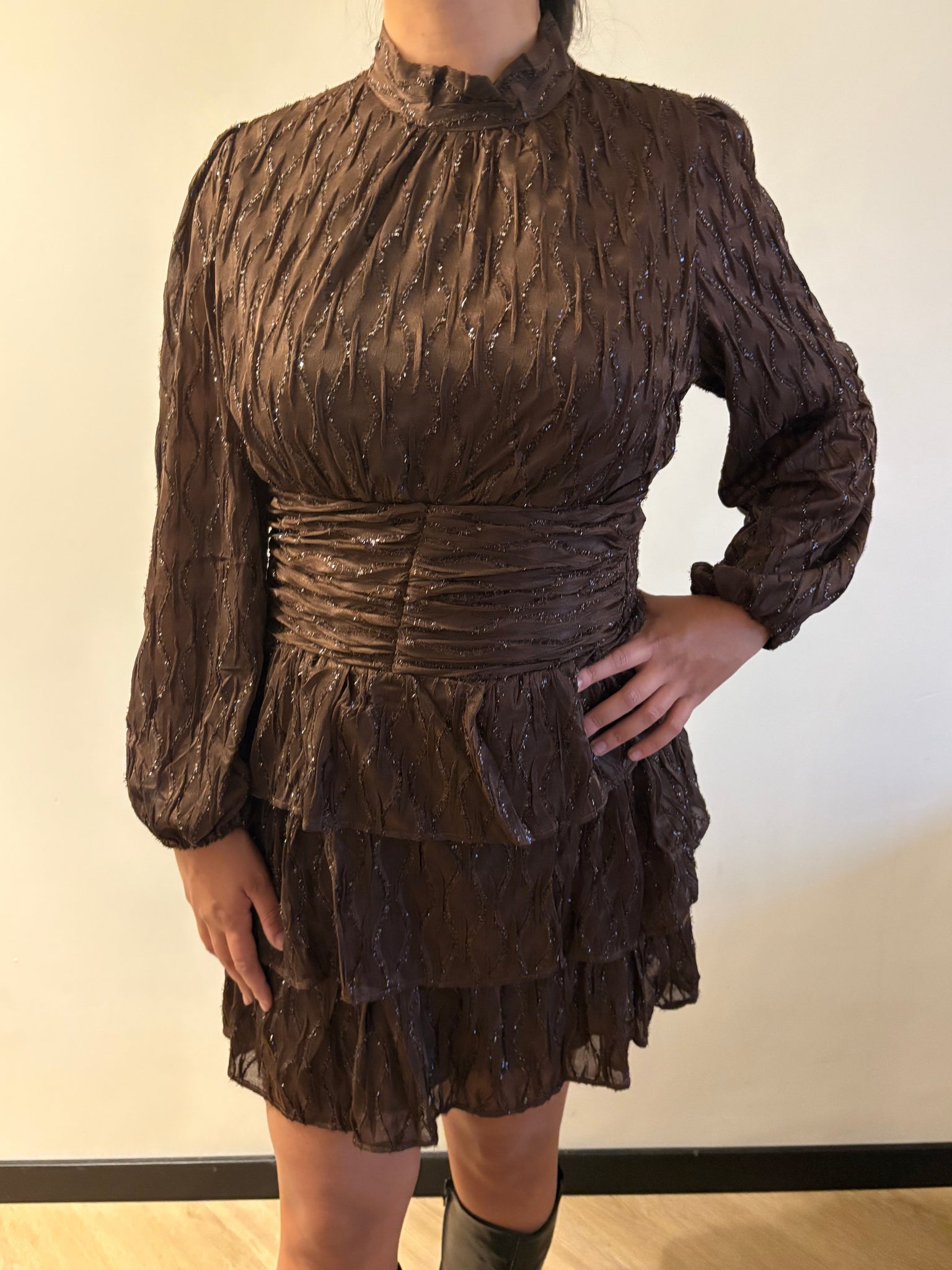 Kaylee casual jurkje - Bruin