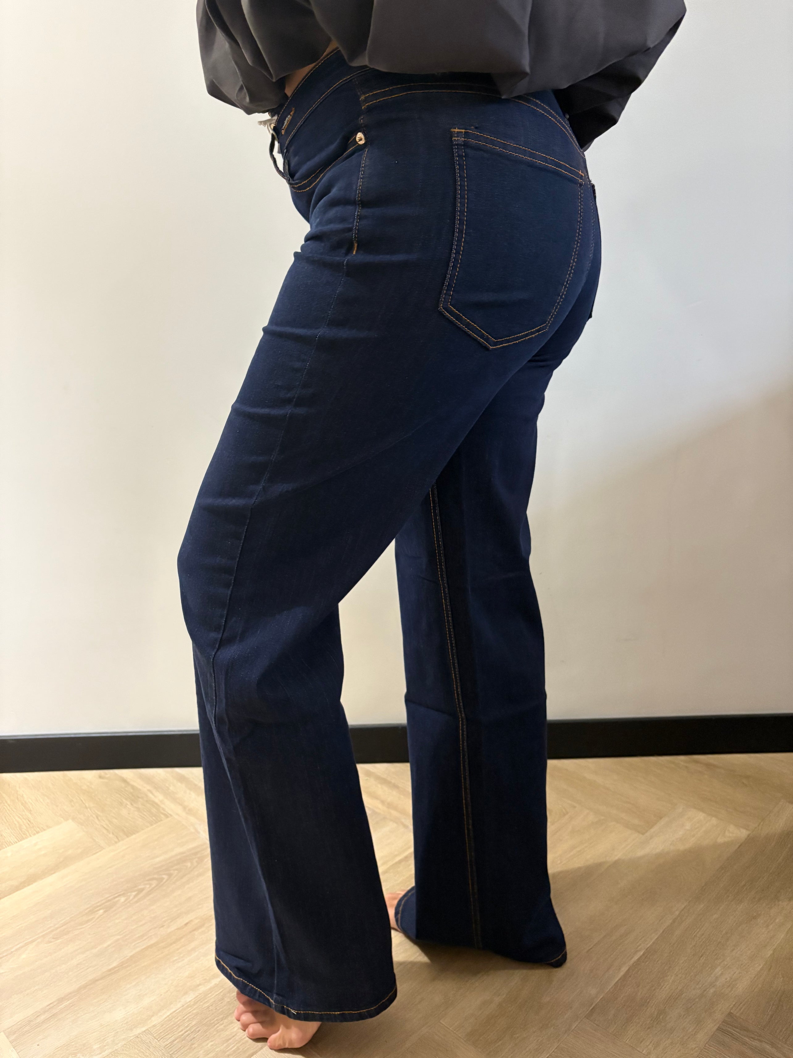 Melanie Wild leg broek - Donkerblauw