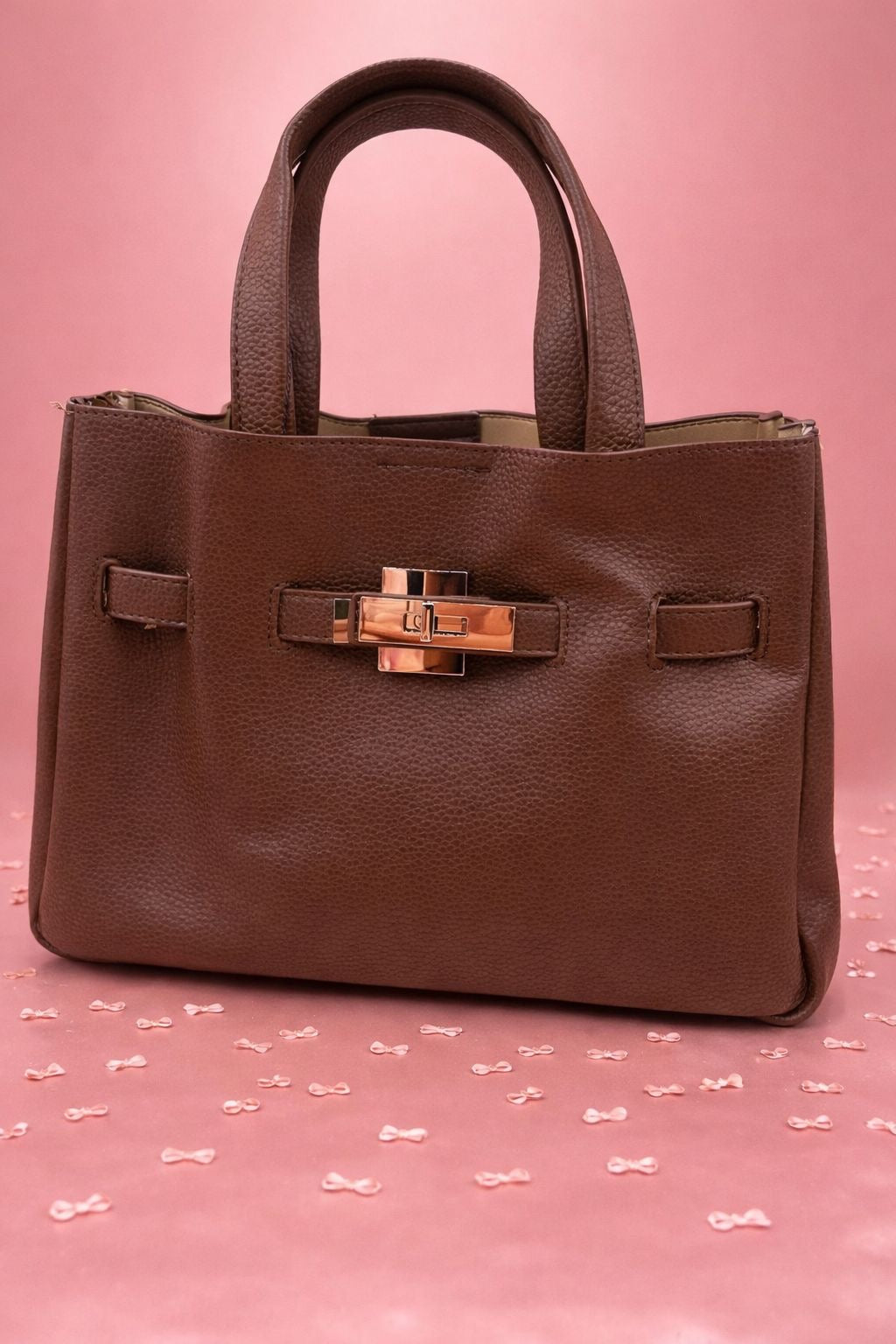 Classic Lock bag -Coffee