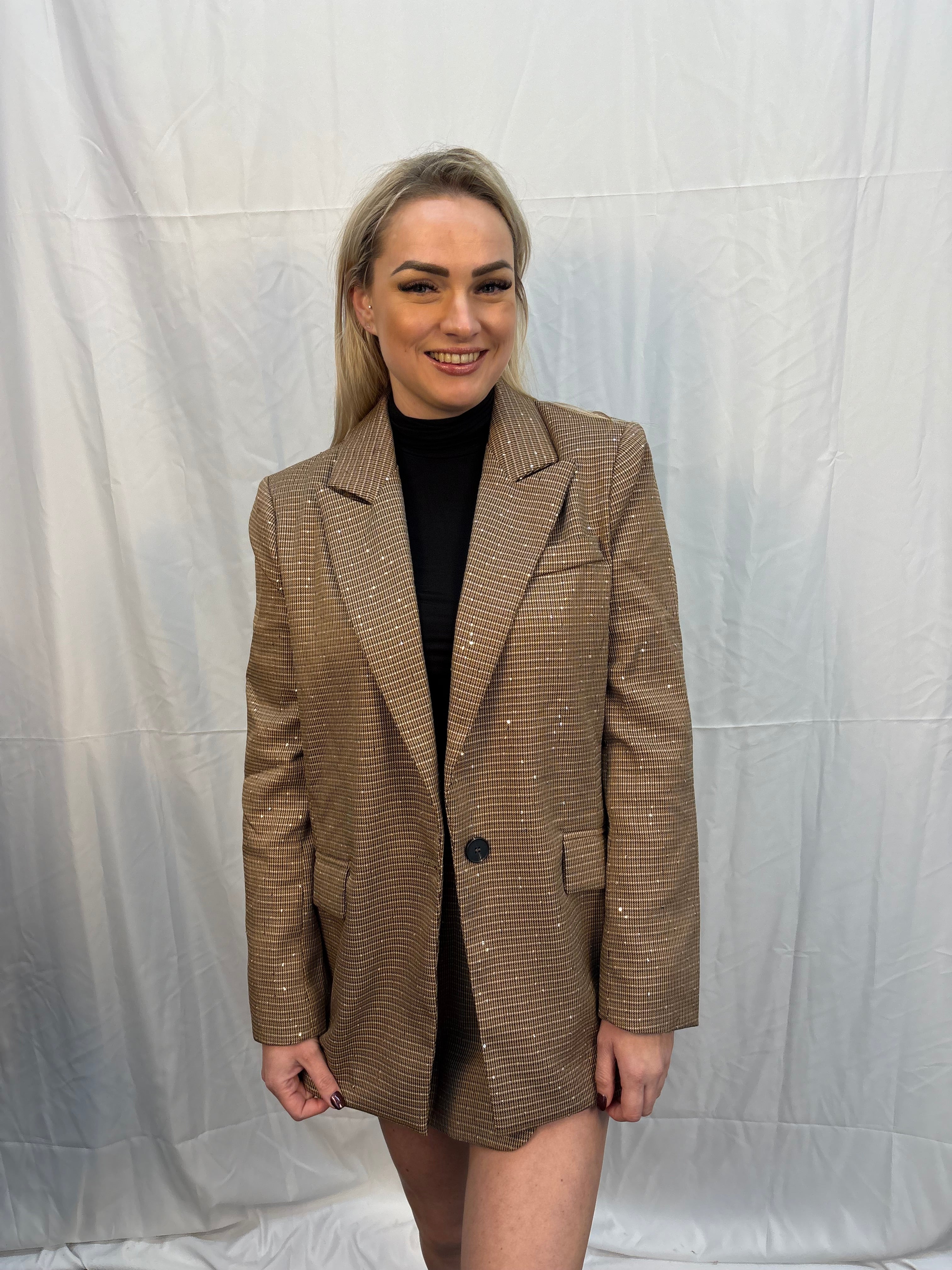 Femke blazer - Bruin