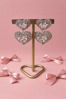 Oorbellen double love - Zilver