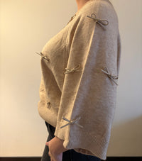 Bibi Trui strikjes - Beige