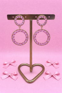 Soft Rose Duo- Oorbel roze