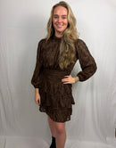 Kaylee casual jurkje - Bruin