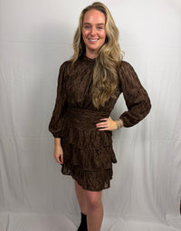 Kaylee casual jurkje - Bruin