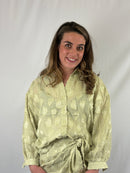 Made of hearts blouse - Groen