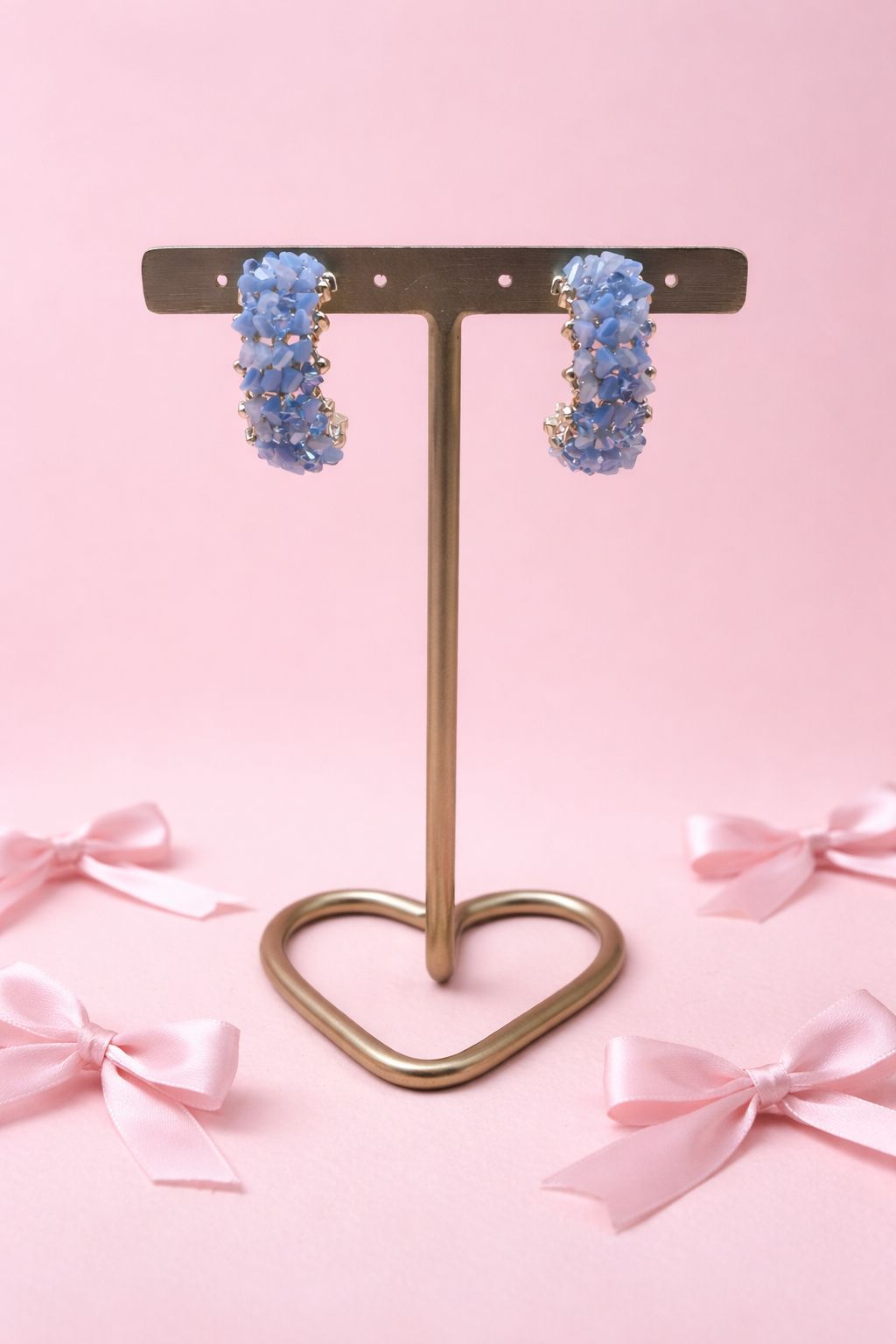 Oorbellen Favoriet blue - Blauw