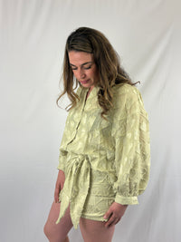 Made of hearts blouse - Groen