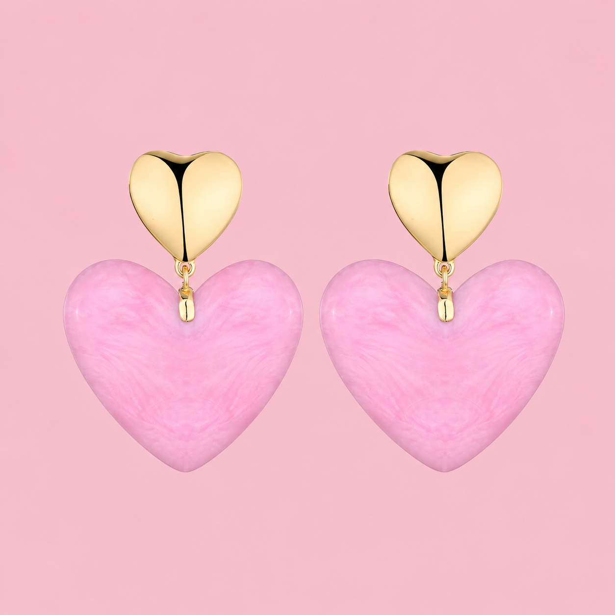 Pink gold Heart