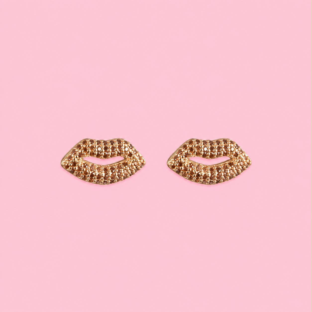 Oorbellen sweet lips - Goud
