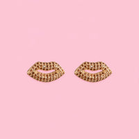 Oorbellen sweet lips - Goud