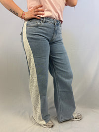 Queen hearts broderie - Jeans