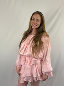 Pretty Pink Off-Shoulder Set