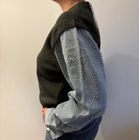 Bente trui spijkermouw - Groen